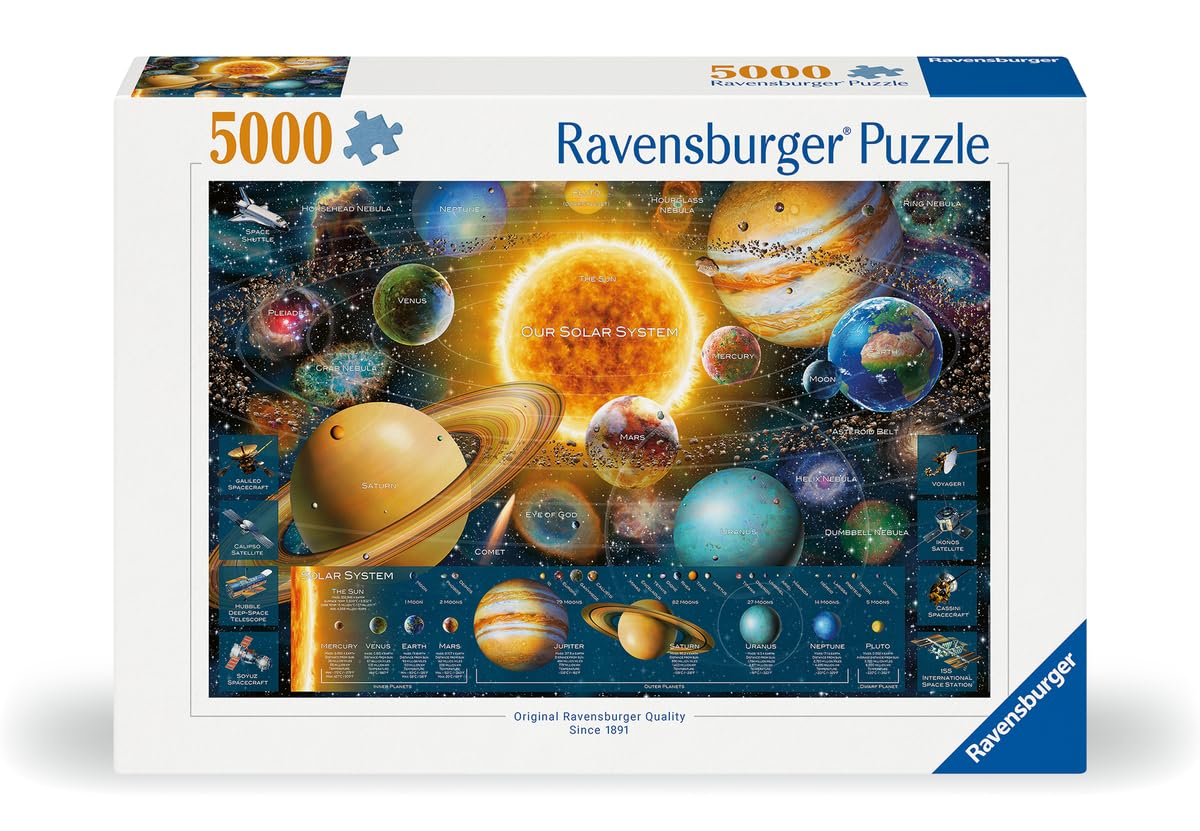 Ravensburger Puzzle 16720 - Planetensystem - 5000 Teile Puzzle für Weltraum-Begeisterte und Puzzle-Profis ab 14 Jahren