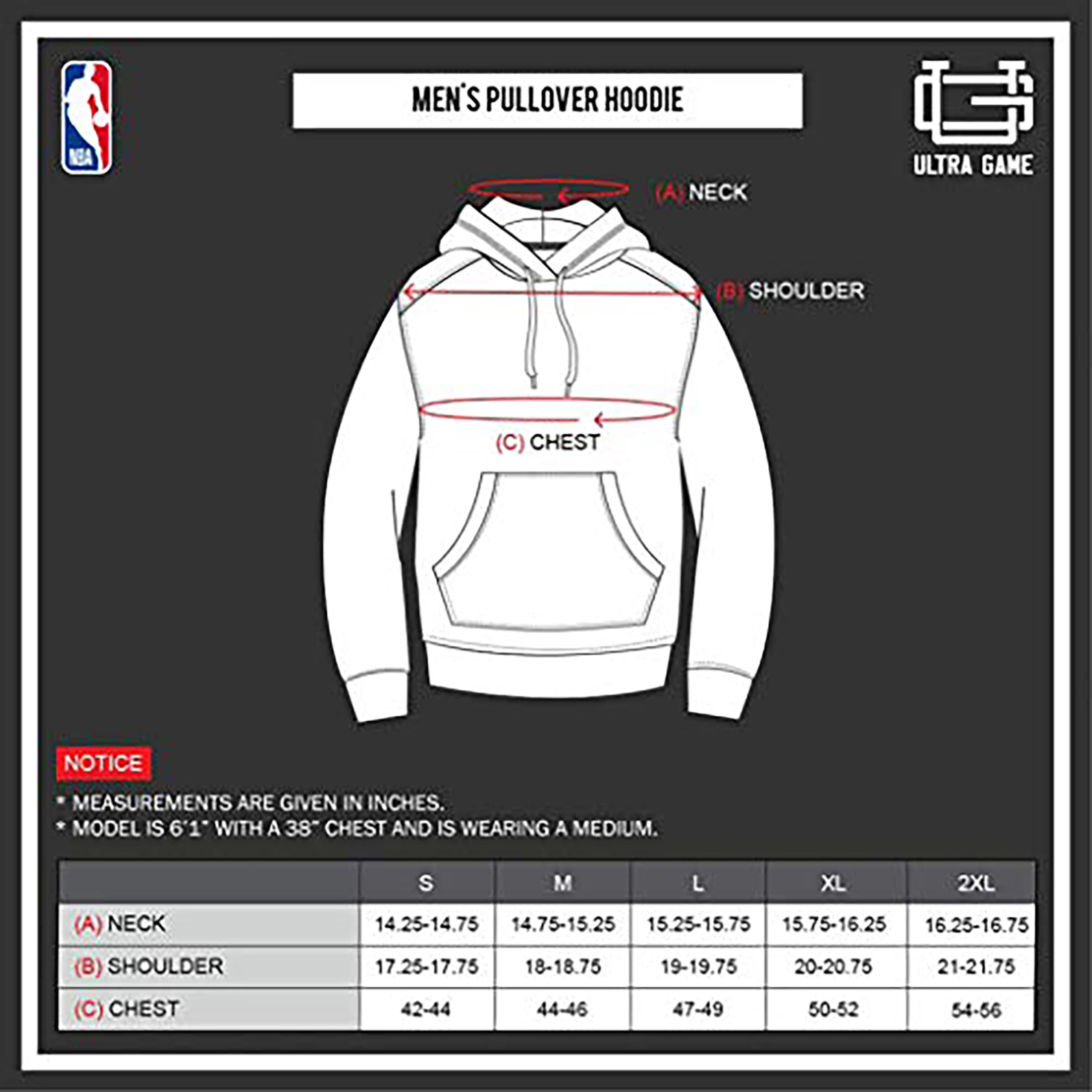 Ultra Game NBA Sweat à capuche en polaire douce à rayures pour homme