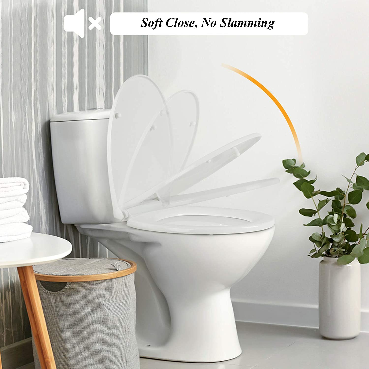 Sedile WC, chiusura silenziosa(B)