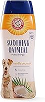 Arm & Hammer Oatmeal Dog Shampoo with Baking Soda - Soothing, Moisturizing, Odor-Control Vanilla Coconut Scent, 20oz
