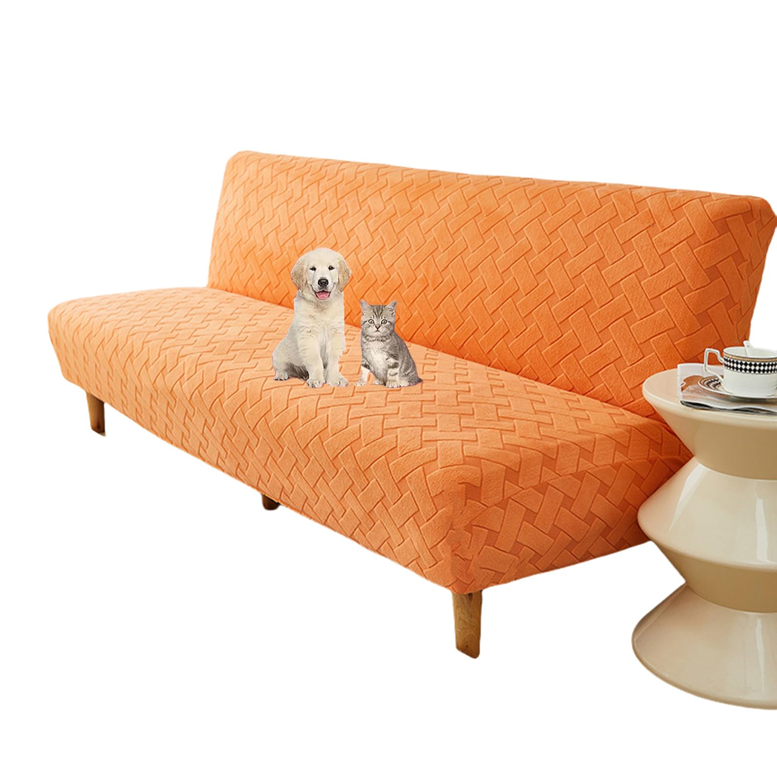 Housse de futon extensible pour un salon chaleureux et plein de vie