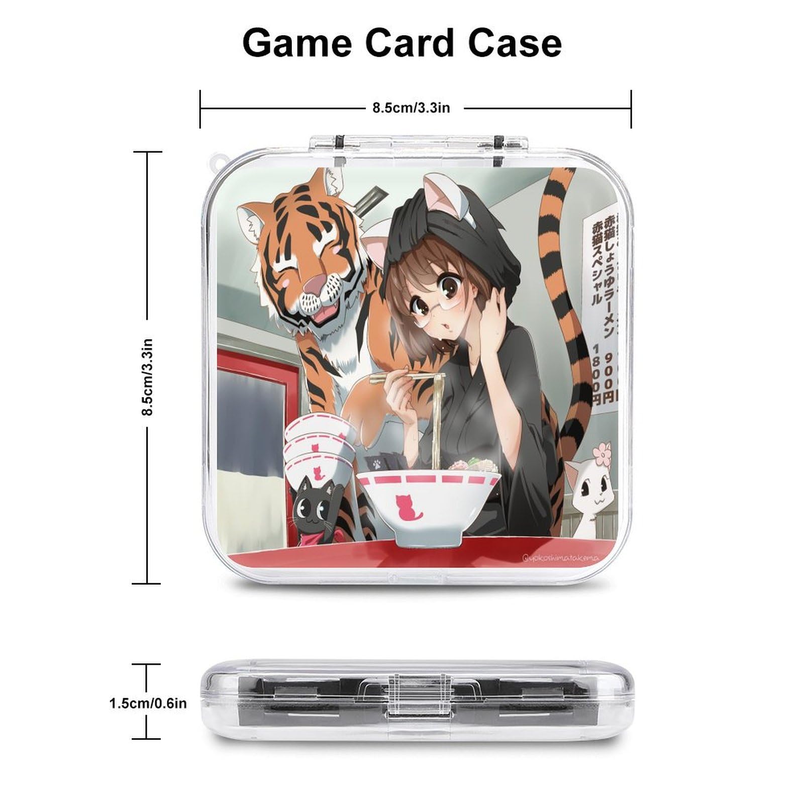 Amazon.co.jp: ラーメン赤猫 社珠子 文蔵Switch ゲームカードケース 12