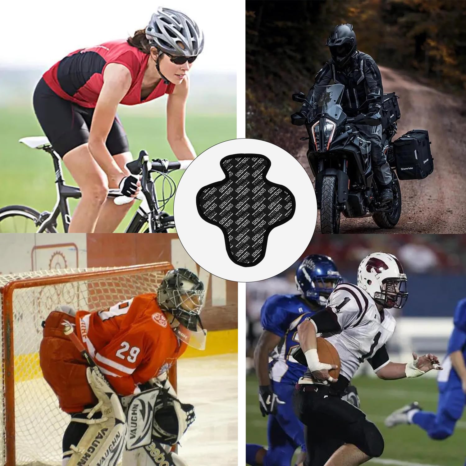 Cooling Skull Motorcycle Helmet pad Anti Sweat Wicking Helmet Padding Quick-Drying Breathable Waterproof Helmet Liner for Men and Women Hockey/Bicycles/Football Helmet Pads Accessories