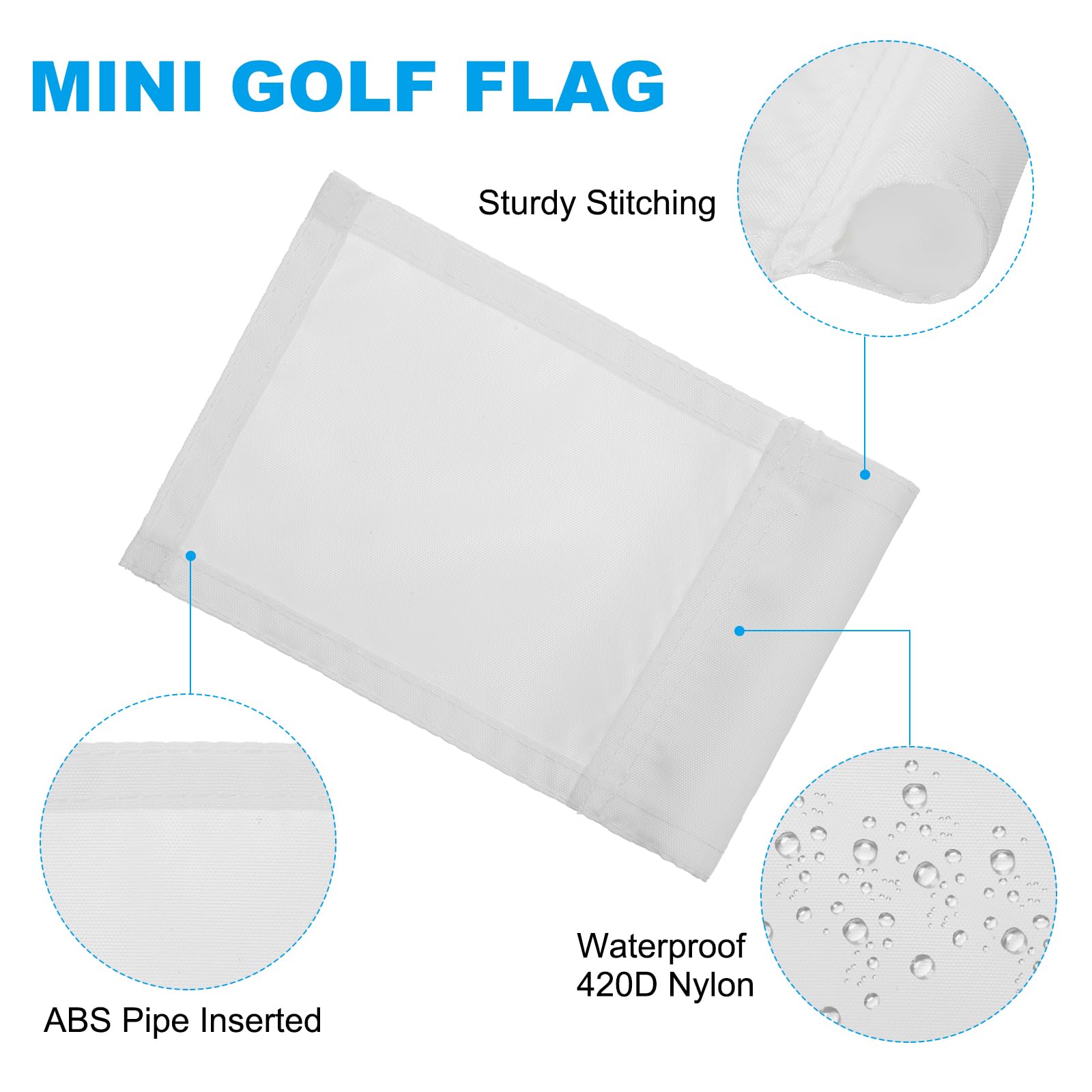 PATIKIL 7 x 5 Inch Golf Flag - Image 3