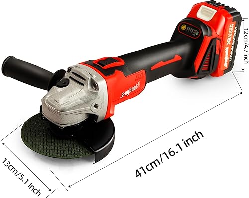 Miniatura 3 de DOGTOOTH Juego de amoladora angular inalámbrica de 21 V, 4-12 pulgadas, con 2 baterías de 4.0 Ah, compatible con batería Makita de 18 V, motor sin