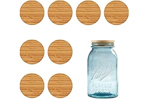Bamboo Mason Jar Lids