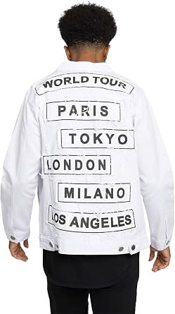 VICTORIOUS Mens Classic Fashion Denim Jean Jackets