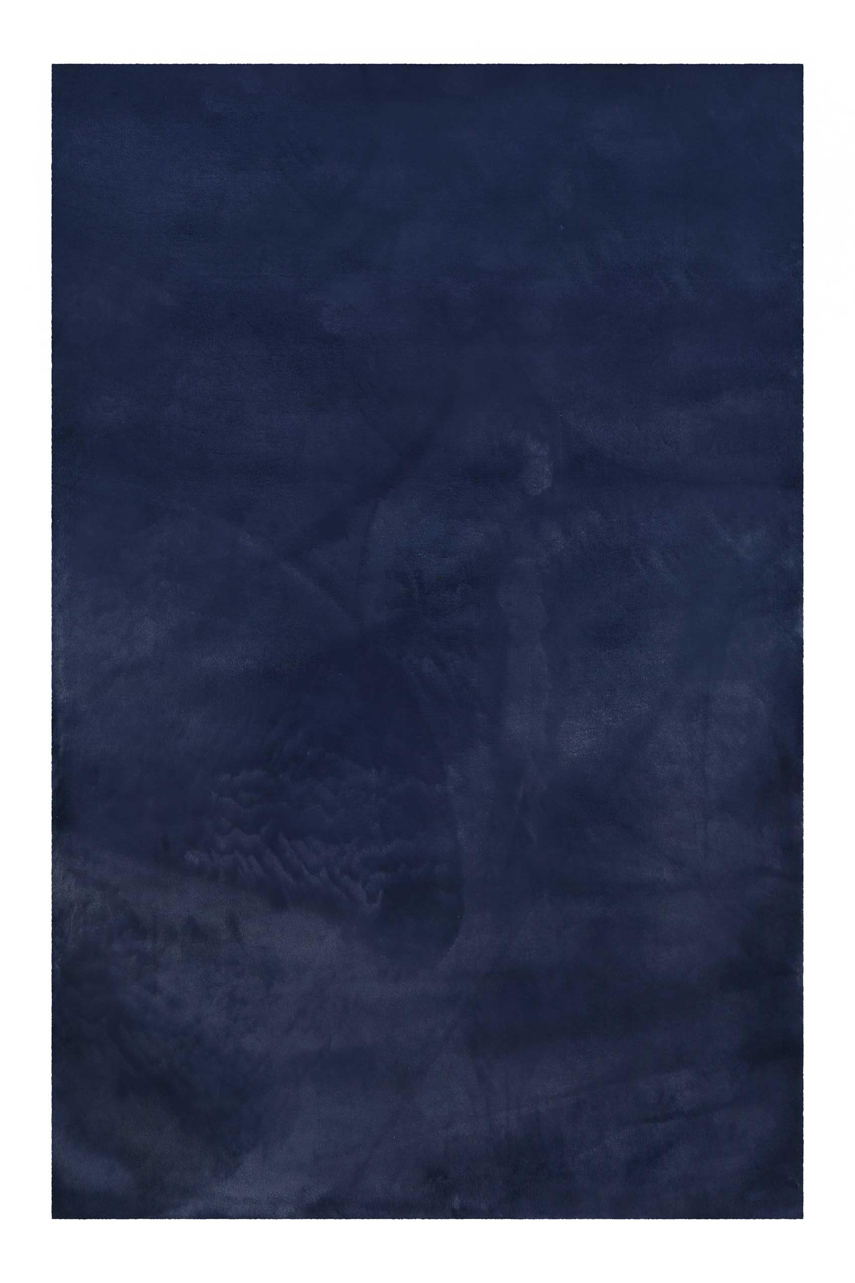 Wecon Home Alice - Alfombra de pelo largo (70 x 140 cm), color azul oscuro