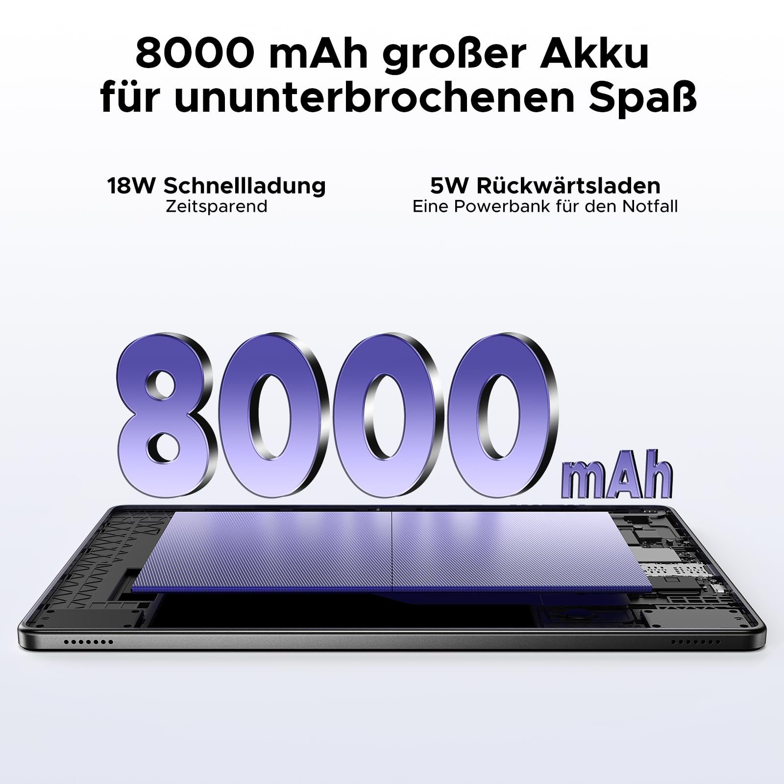 DOOGEE TAB G6+ Android 15 Tablet 11 Inch, FHD+, 32GB RAM + 256GB