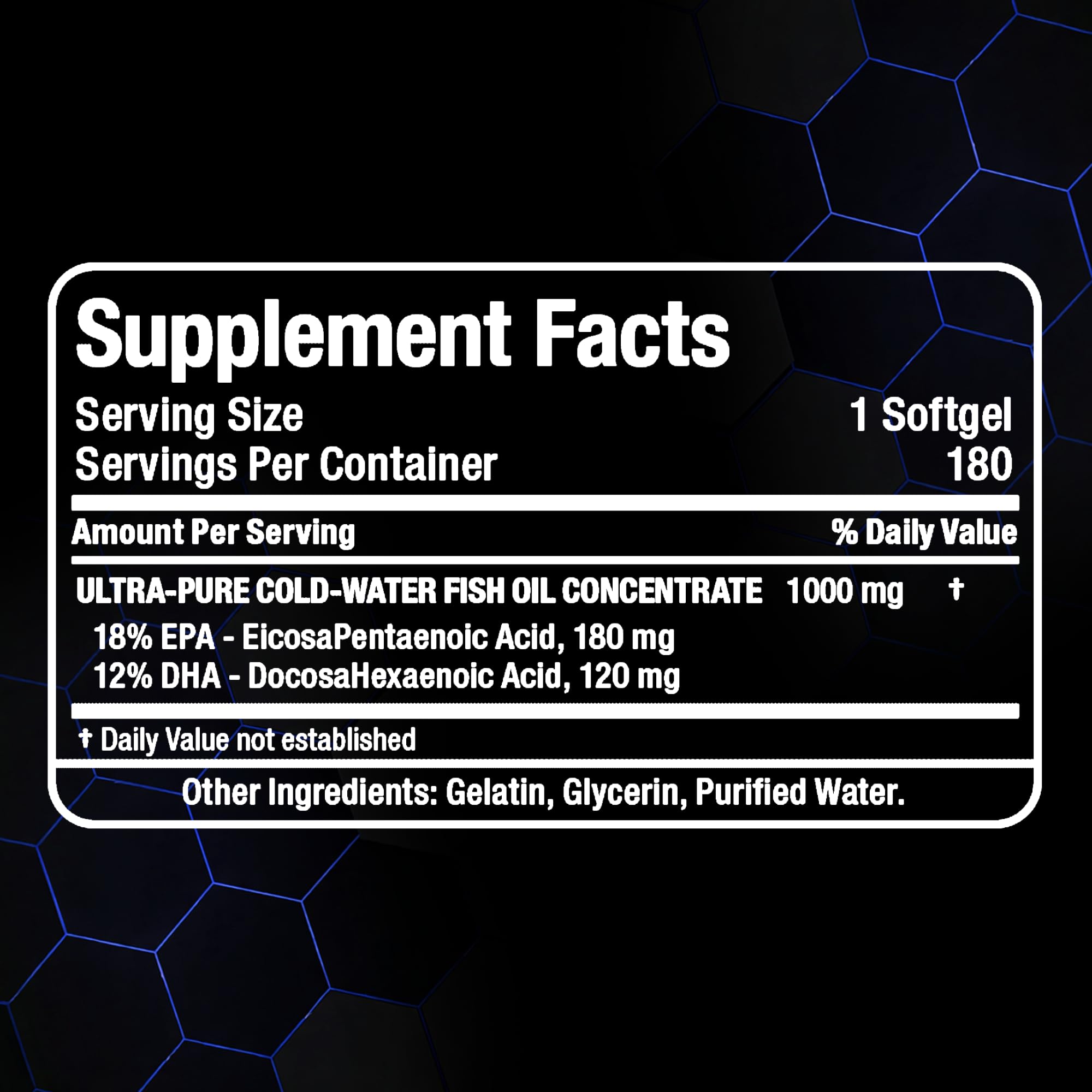 ALLMAX Omega 3 Fish Oil Softgels, EPA DHA, 180 Count, 1000 mg — Amazon image 8