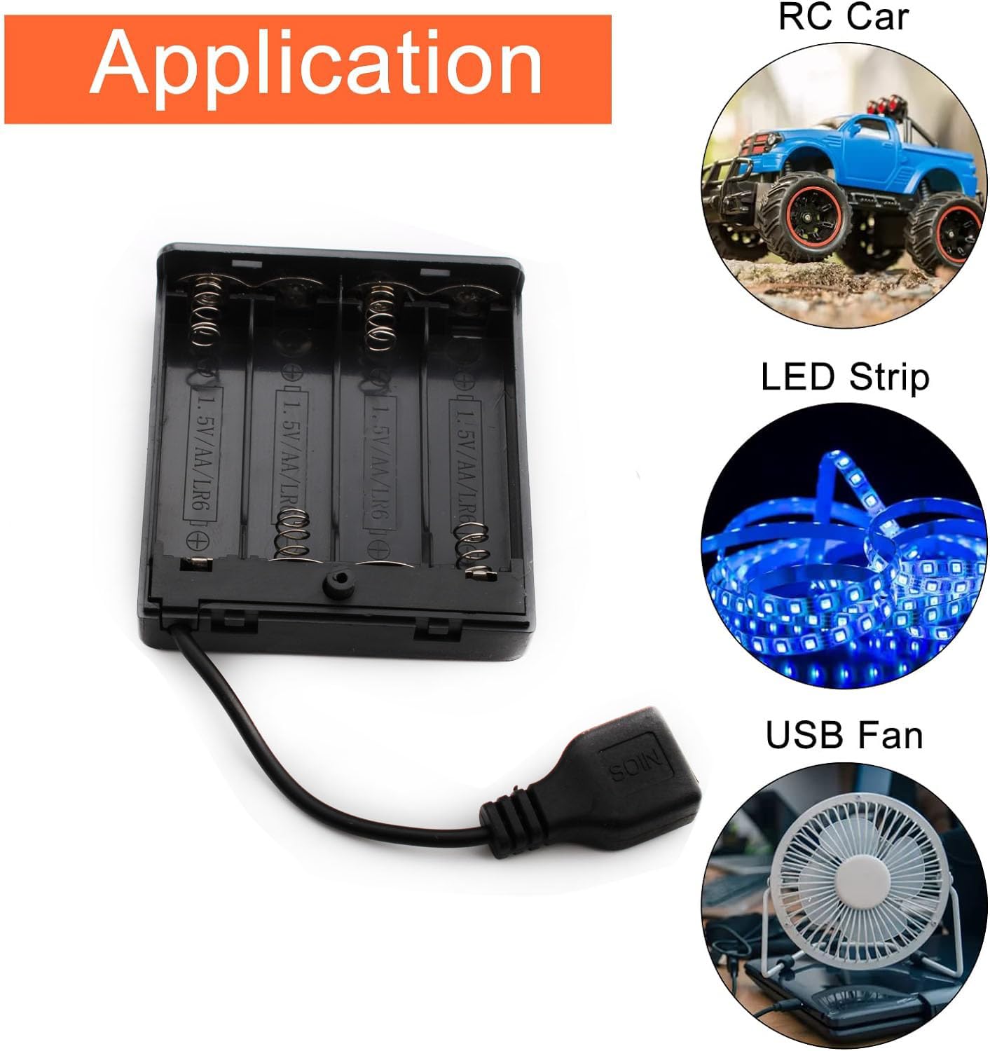 AA Batteriehalter Wasserdicht IP65 - Mit Schalter Für 3x AA Batterien