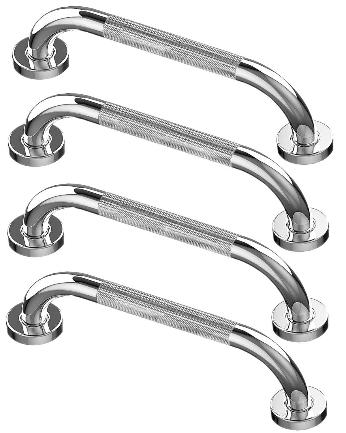 Poignée de douche Howdah anti-chute barre d'appui WC en acier chromé