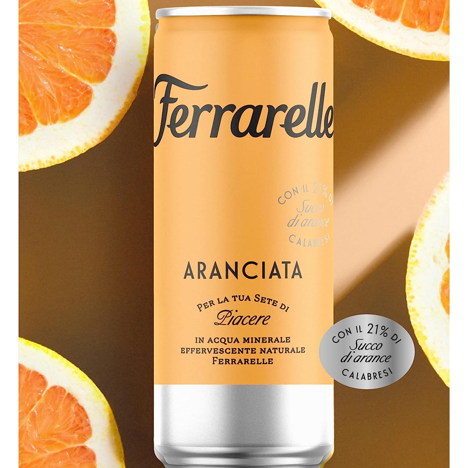 Bevande Ferrarelle | 12 bevande gassate da 25cl | 4 Limonata 4 Arancia 4 Gassosa