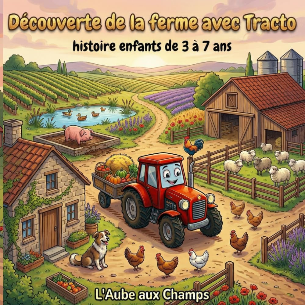 Découverte de la Ferme avec Tracto: Une histoire joyeuse pour enfants de 3 à 7 ans