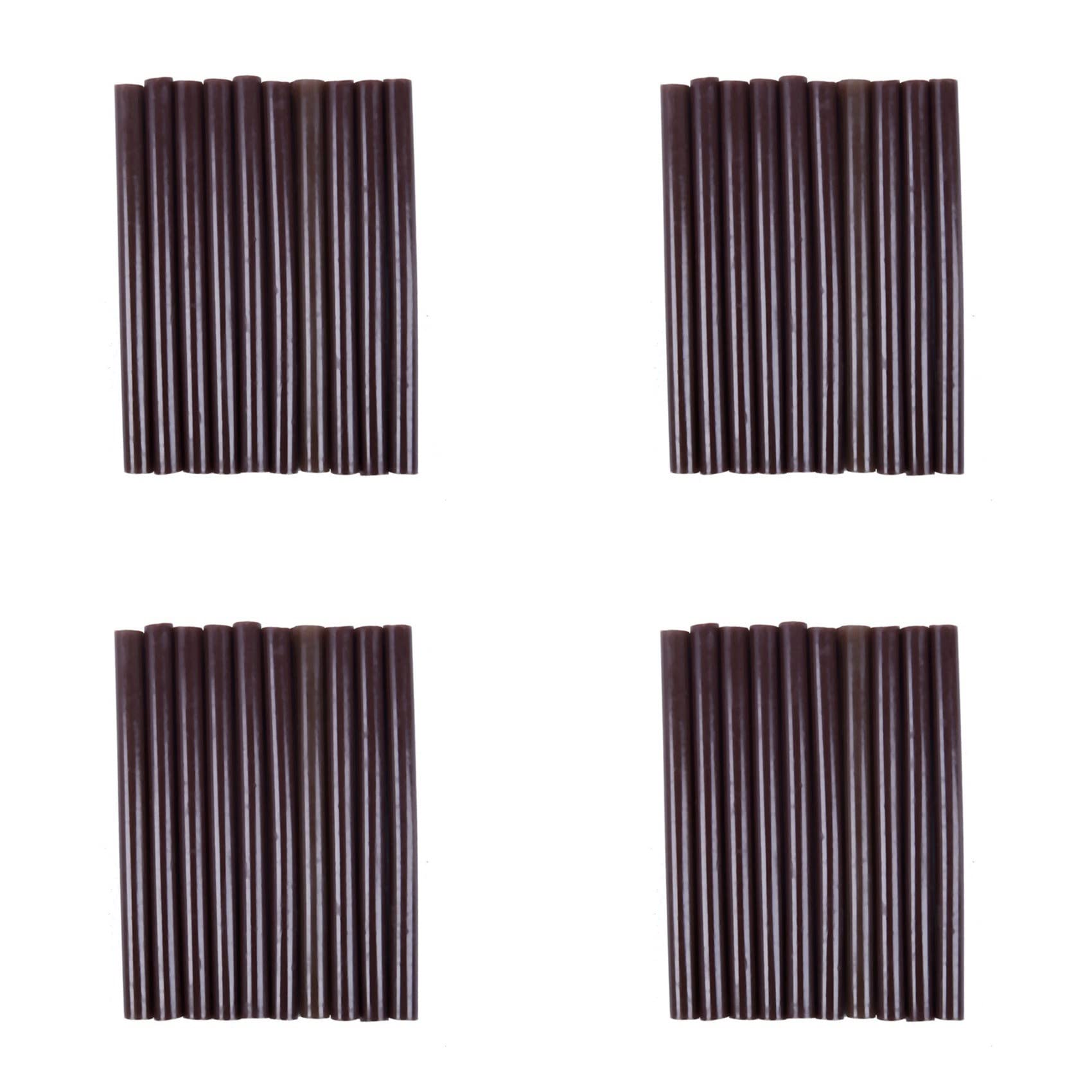 Jnchdghwa Brown 40Pcs 100Mm X 7Mm Adhesive Hot Melt Glue Sticks For Hot Melt Glue