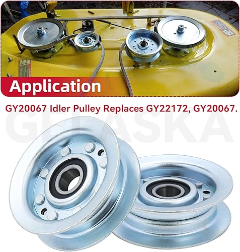 Miniatura 7 de GELASKA La polea GY22172 reemplaza la polea tensora GY20067 John Deere GY22172, polea John Deere GY22172 para John Deere D140, D160, D105, D100,