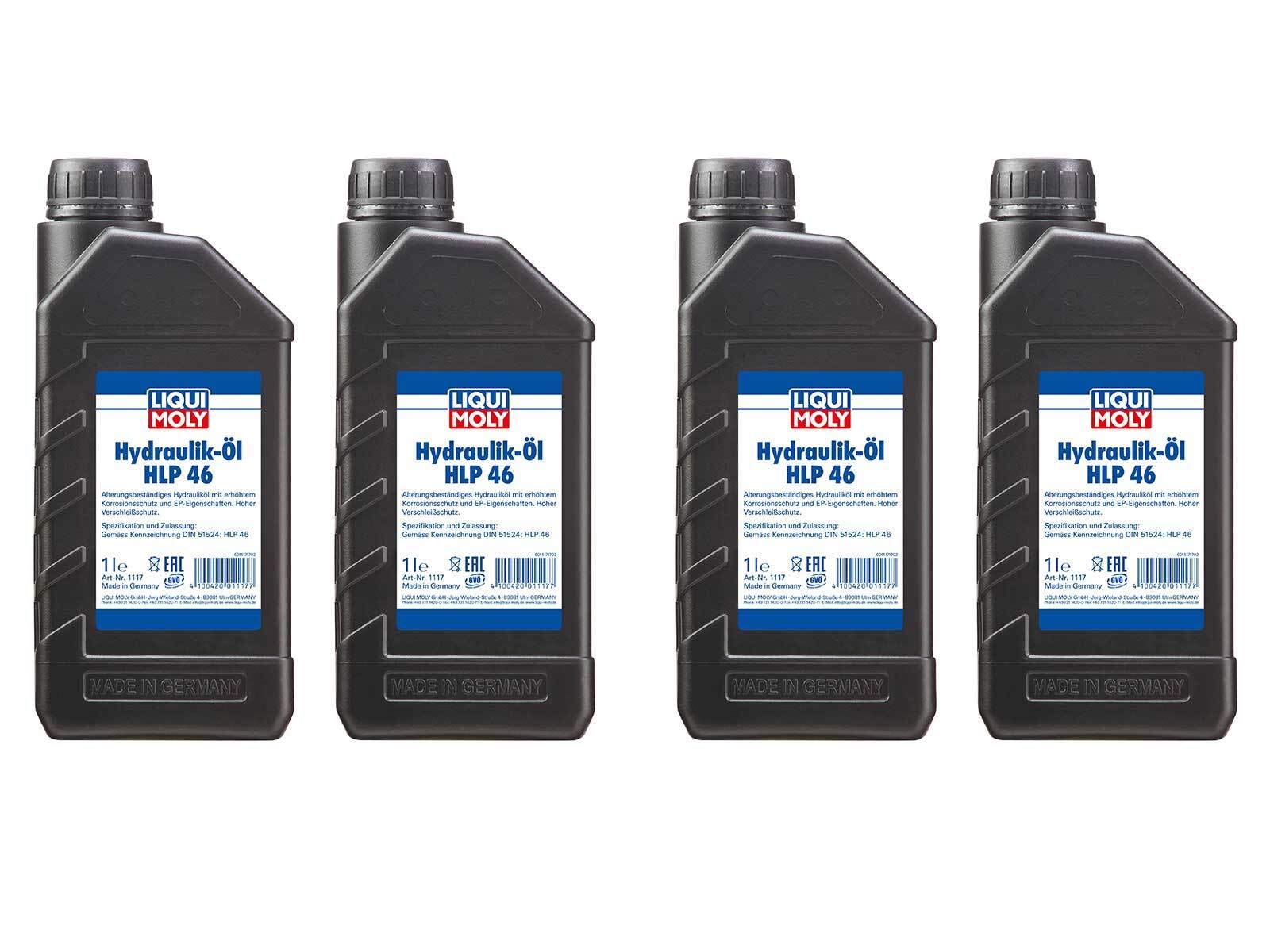 4X Original Liqui Moly 1L Hydrauliköl Oil Öl HLP 46 1117