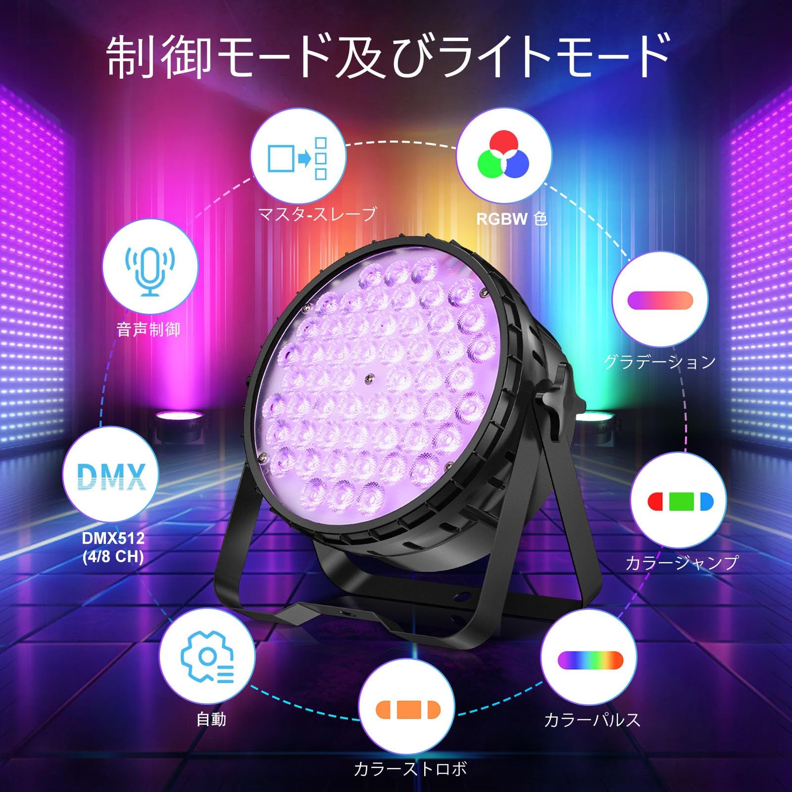 BETOPPER LEDステージライト54x4W 2個セット未使用 パーライト Amazon.co.jp: BETOPPER 54x4W 4 in 1 RGBW LEDステージライト撮影録画