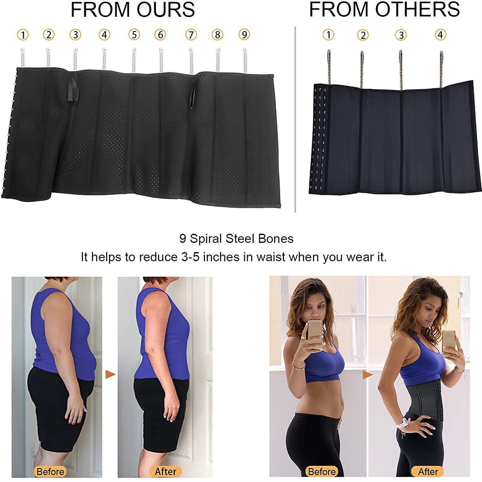 Como Dormir Para Quitar La Joroba Amazon.com: KIUY Corsé corto de látex bajo el busto para adelgazar la vaina  moldeadora del cuerpo, cintura para mujer, control de abdomen (negro XX) :  Ropa, Zapatos y Joyería