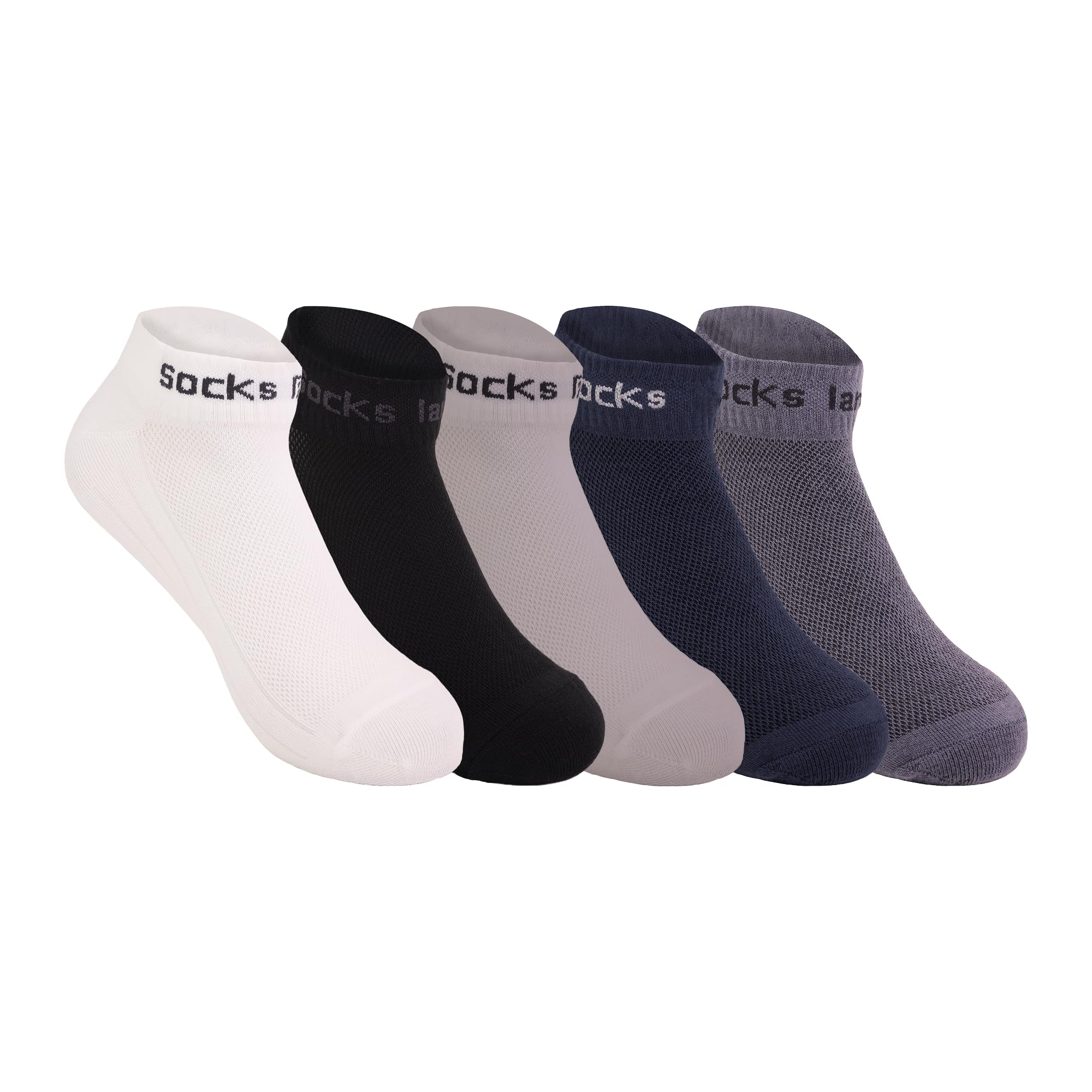 Men Socks Ankle Length Cotton Sports Gym Workout Office Formal Anti Odour Breathable Moisture Absorbent Durable Comfort All Season Anti Bacterial Cushioned Athletic Socks-image-19