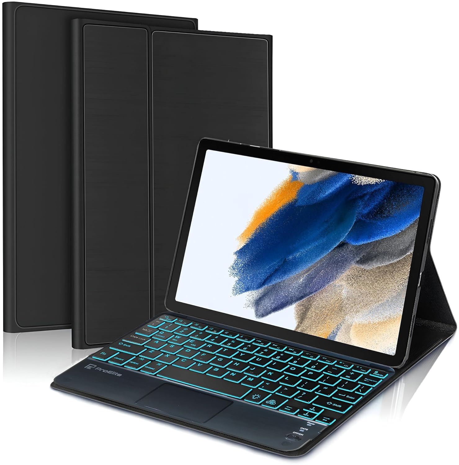 ProElite TouchPad Keyboard case for Samsung Galaxy Tab A8 10.5 inch (SM-X200/ SM-X205/ SM-X207), Magnetic Detachable Wireless Bluetooth TouchPad Keyboard Case Built-in 7-Colors Backlit, Black (B0D5HFWFH1) Amazon Price History, Amazon Price Tracker