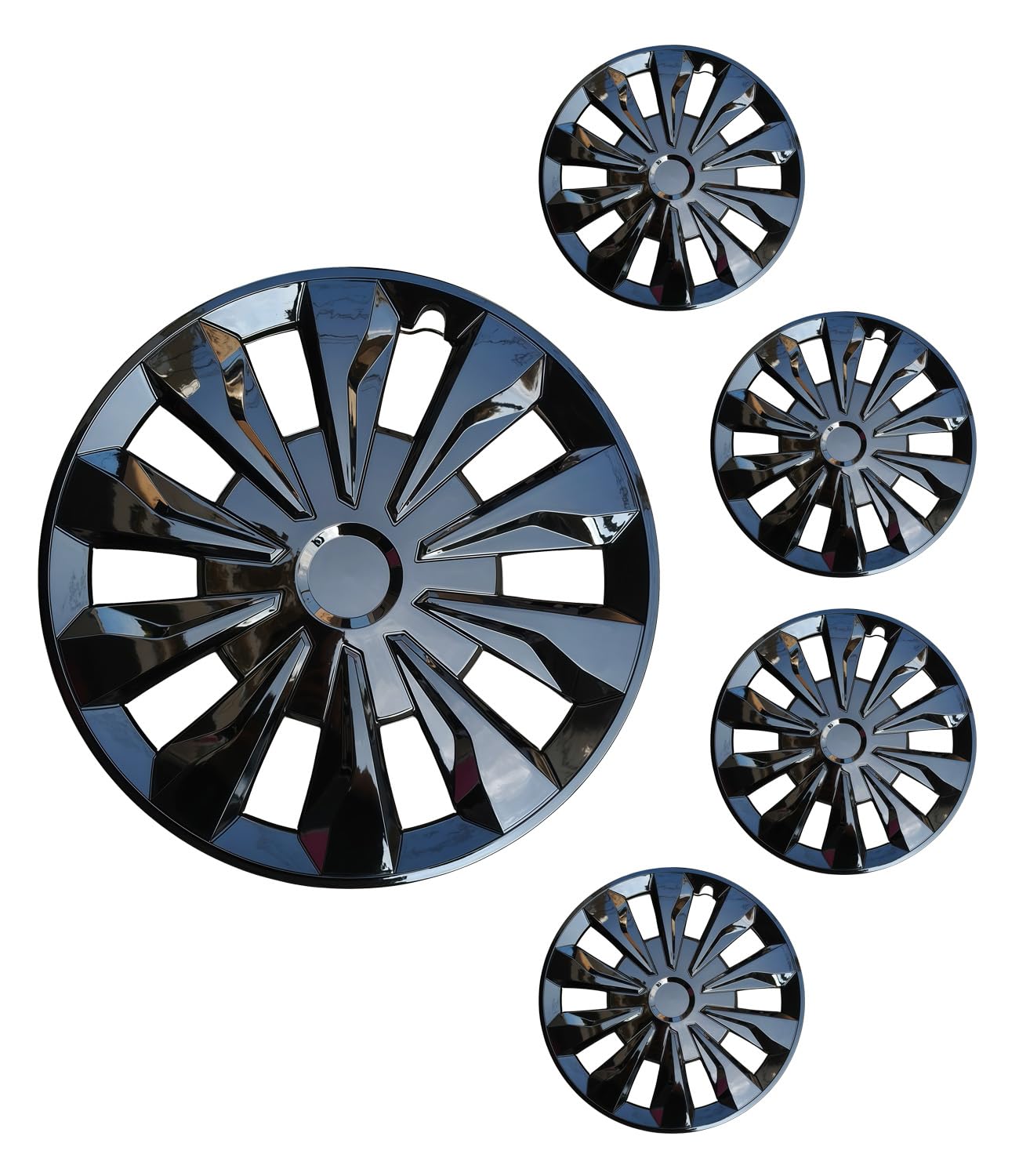 16 inch Hubcaps ABS Replacement for Steel Wheel（Non-Alloy） Snap-on Set of 4