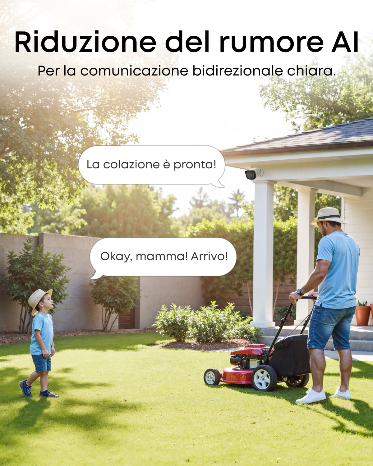 Sistema NVR PoE eufy E40, 4 Telecamere 4K, Telecamera Esterna, 4K UHD, Campo Visivo 122°, Visione Notturna a Colori, Reg. 24/7, rilevamento AI, Strobo Rosso e Blu, NVR 8 canali, HD 2 TB preinstallato