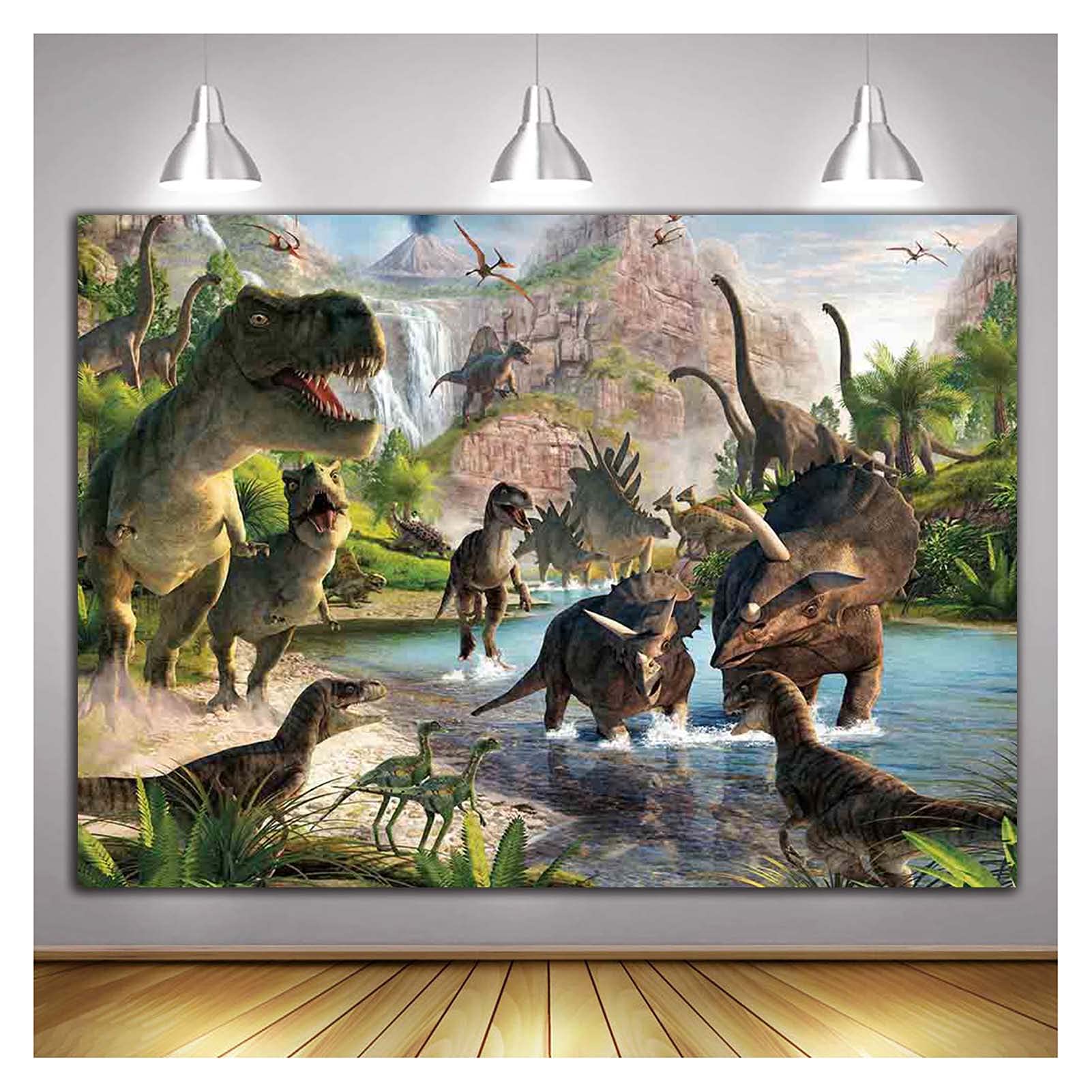 Amazon | ジュラシック・パークテーマ 写真背景 3D 恐竜 写真背景