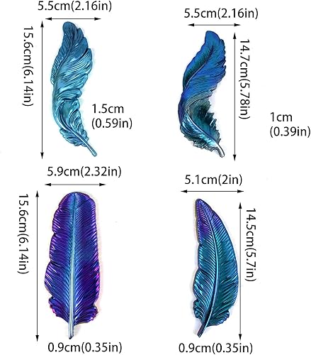 Miniatura 7 de 4 moldes de resina de plumas, molde de fundición epoxi para colgar en la pared, molde de silicona para decoración del hogar