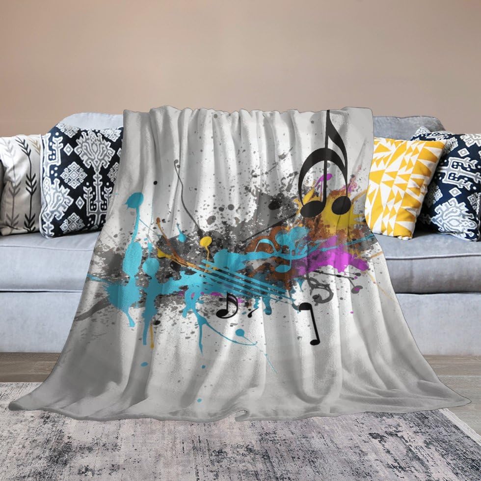 Couverture en micro polaire 101x127 cm plaid doux flanelle pour lit et canape toutes saisons