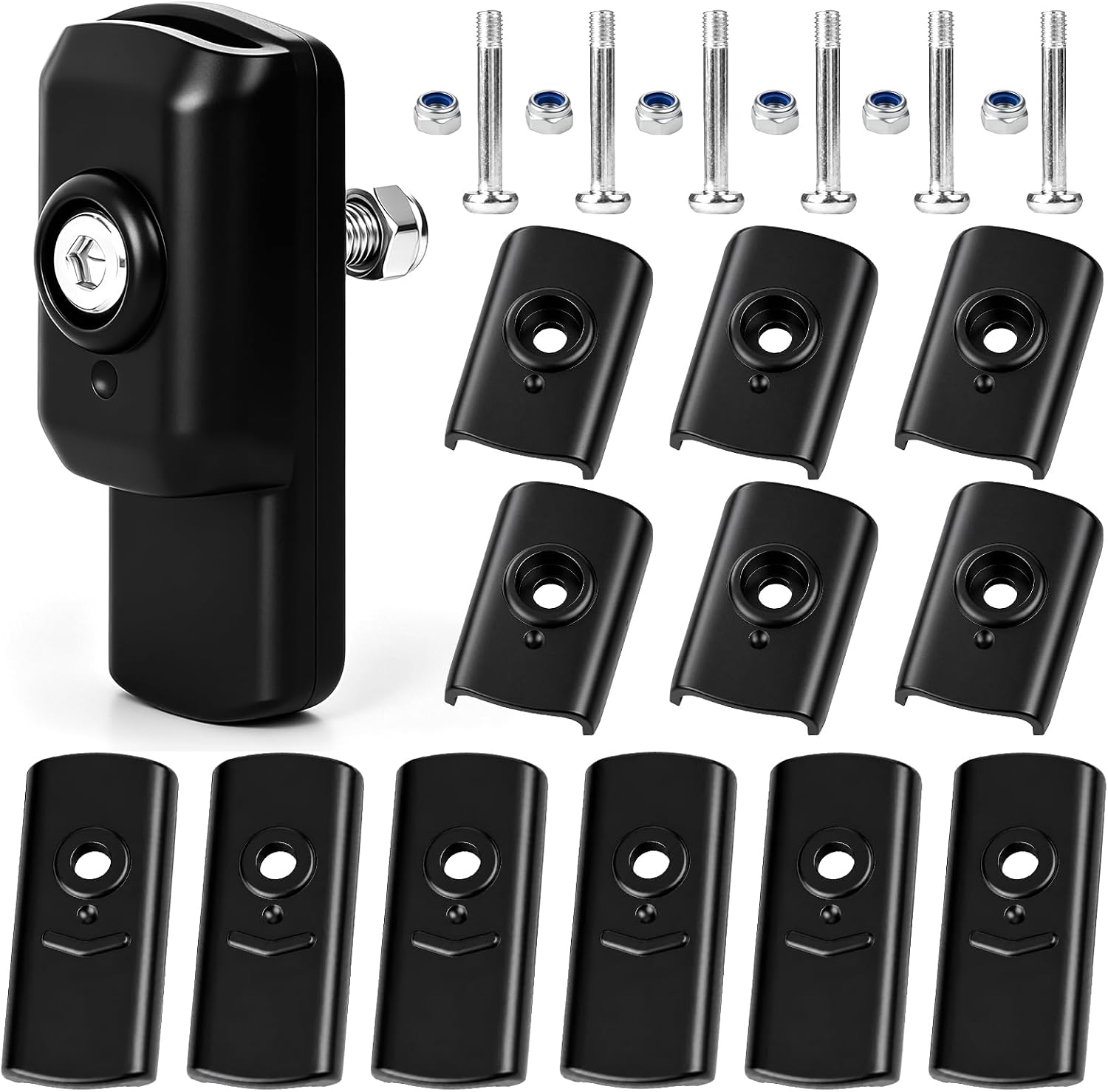 6 Set Gazebo Truss Ends & Cross Bars Connectors (Black)