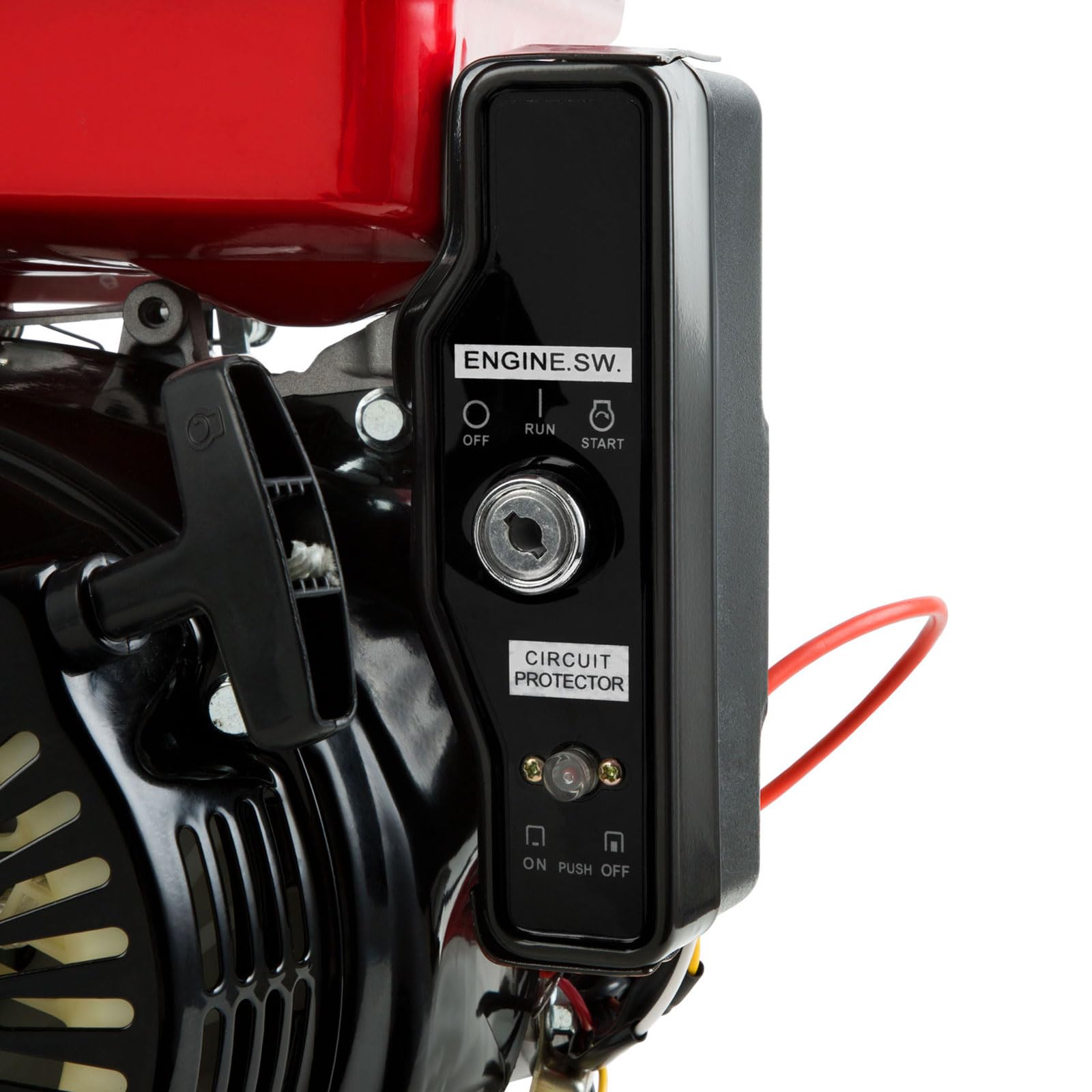 EBERTH 15 CV Motor Térmico de Gasolina Motor de Kart con Reductor 2:1, Eje de 25 mm Ø, Arrancador Eléctrico, Seguridad contra Falta de Aceite, 4 Tiempos, 1 Cilindro, 420 CC Cilindrada