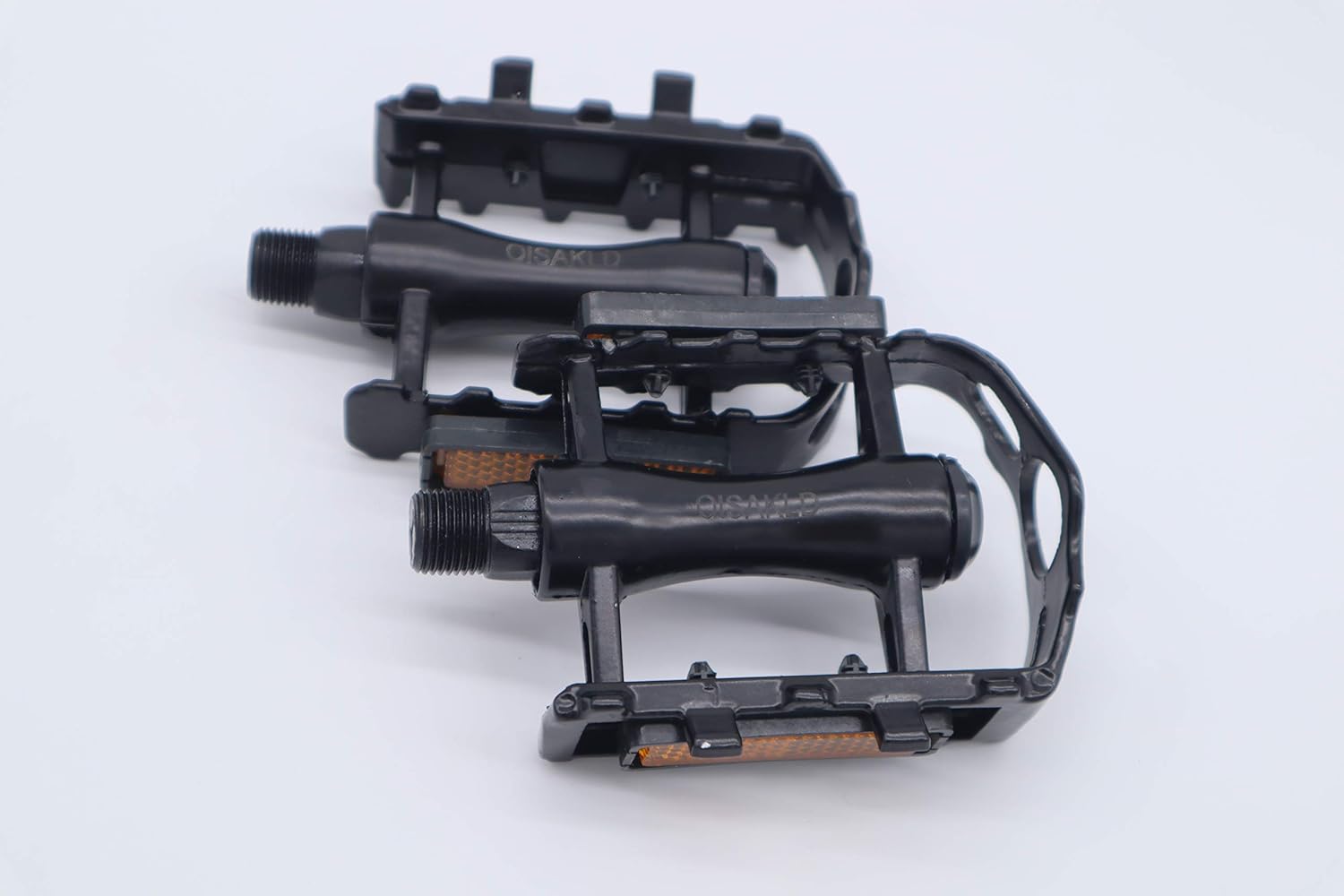Bike Pedals 9/16 Inch Mountain Road Bike Pedals, Aluminum Alloy Bicycle Pedals with Reflector, Cycling Flat Pedals