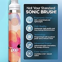 Vista 97 de Cepillo de dientes eléctrico Pop Sonic (plata metálica) – Cepillos de dientes de viaje con batería AAA Cepillos de dientes eléctricos para niños