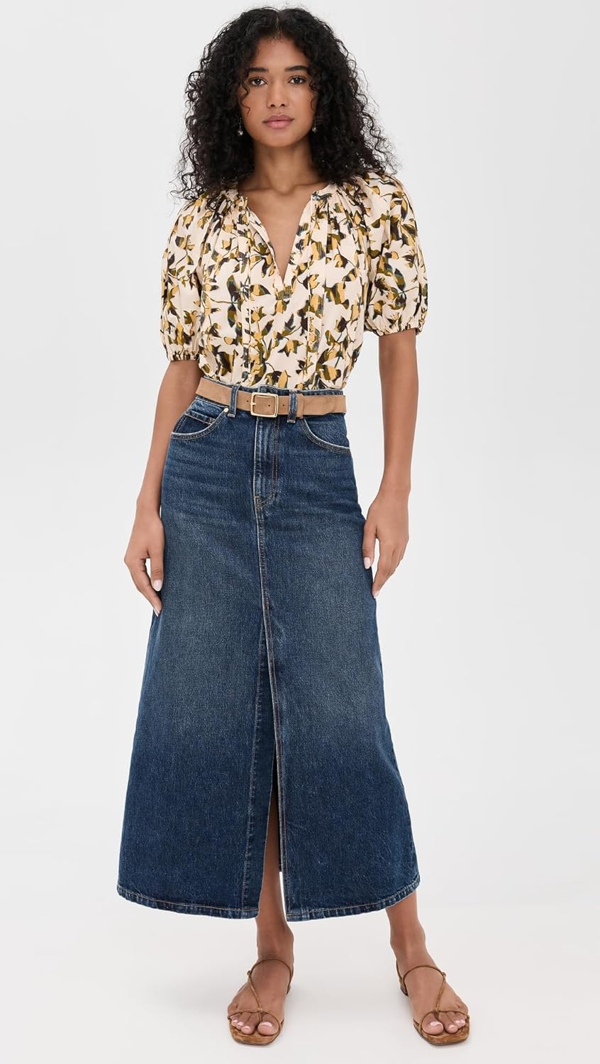 Ulla Johnson Women's Dafne Pleated Short Sleeve Blouse - Image 5