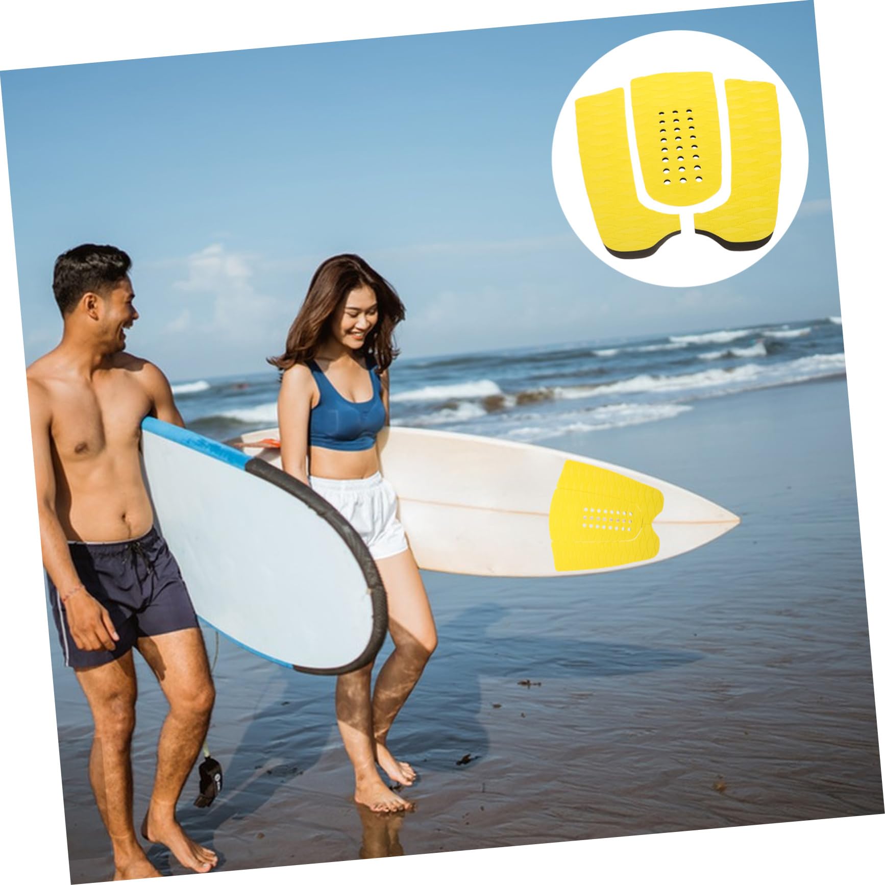 Sosoport 5 Juegos De Accesorios para Tablas De Surf Almohadillas Antideslizantes para Tablas De Surf Almohadillas Antideslizantes para Tablas De Surf Almohadillas Adhesivas para Tablas
