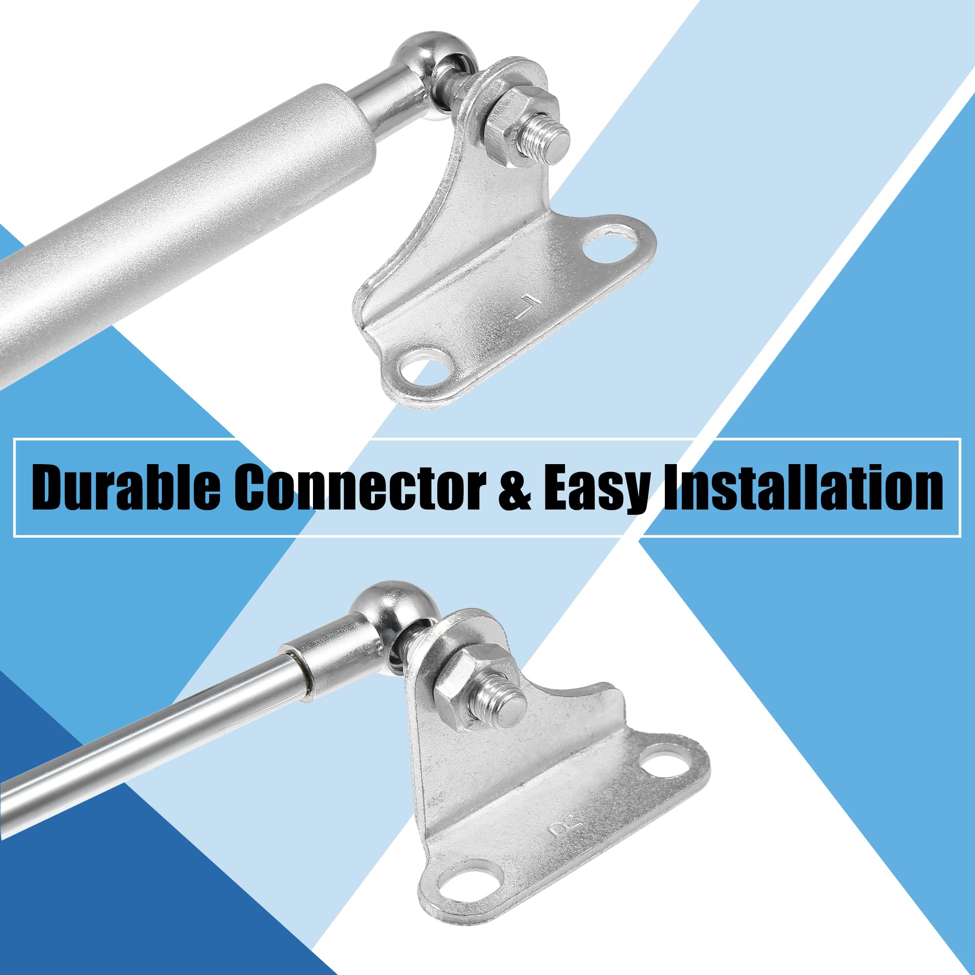 X AUTOHAUX 2pcs Vérin à Gaz 200N Universel Hydraulique Support Tige Argente 20" Longue pour Voiture Camping-car