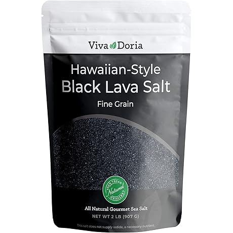 Viva Doria Hawaiian Black Lava Sea Salt: Perfect for Enhancing your Culinary Delights