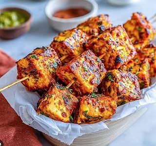 Dfols Paneer Tikka - Authentic Indian Grilled Cottage Cheese Ready to Eat