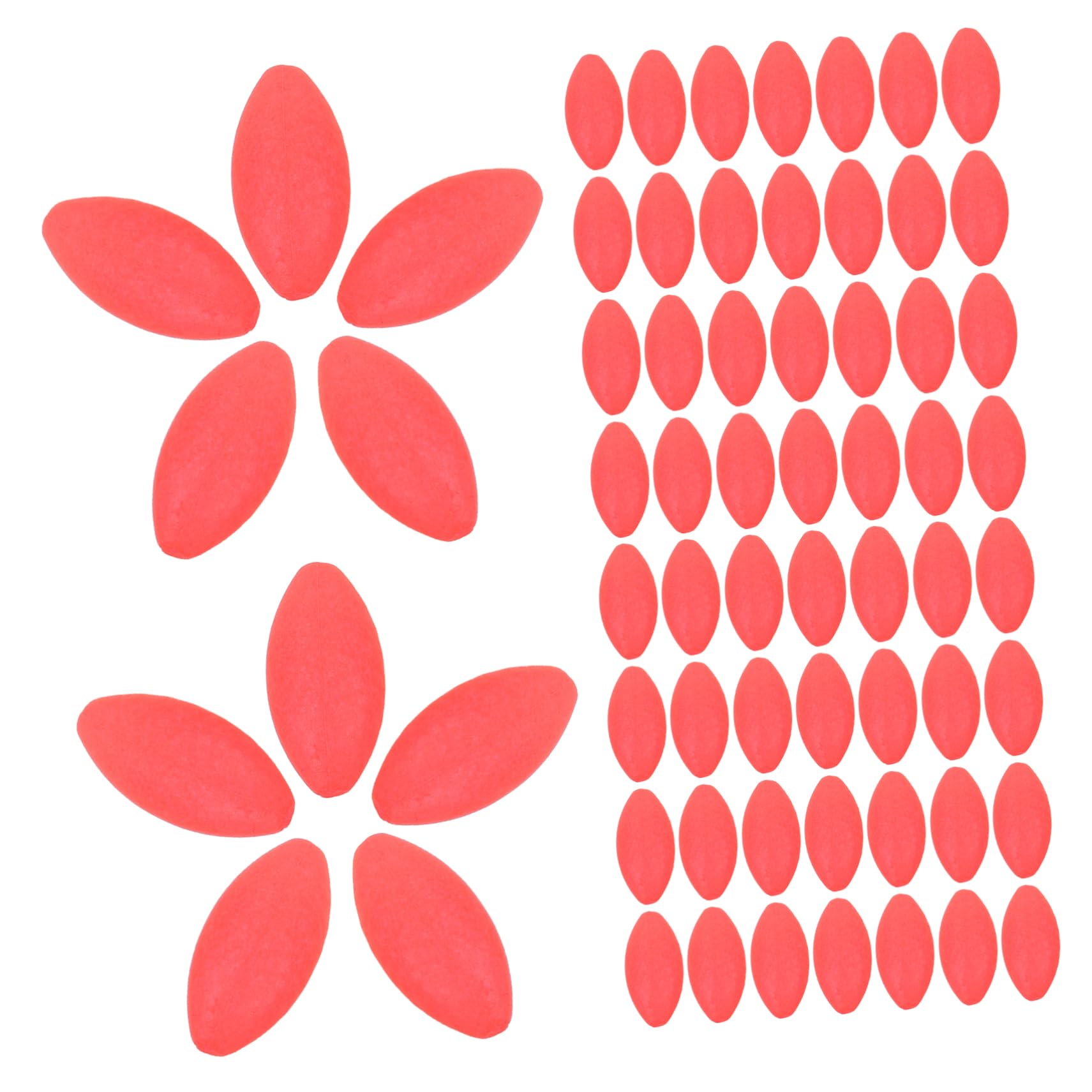 Abaodam Perles De Pêche Flotte Attaquer pour Outil De Pêche Articles De Pêche Attendre La Pêche Accessoires De Pêche Rouge Plastique