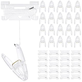 Briwooody Drop Ceiling Grid Clips for Classroom, 20 Pairs, Clear - Amazon product rated Grade B