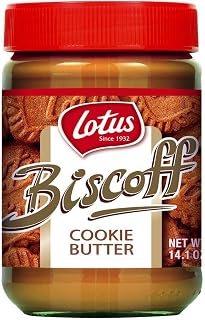 Lotus Biscoff Cookie Butter Spread - Creamy Vegan Nut-Free Non-GMO 14 oz Jar