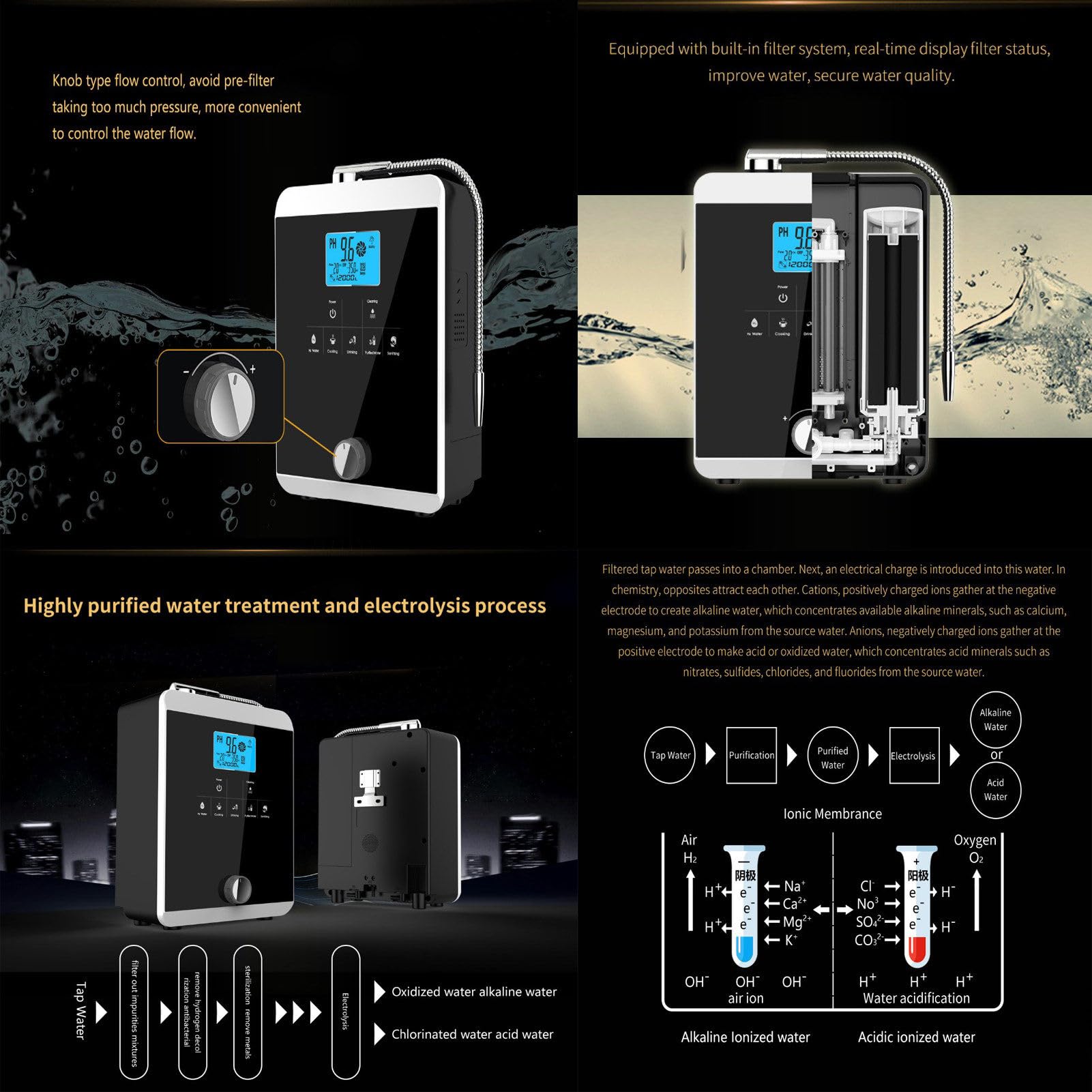 Amazon.com: Water Ionizer Machine - Home Alkaline Water Filtration