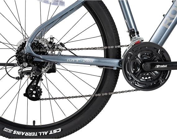 ROCKBROS MT200 27.5 Mountain Bike 24 Speeds 16/18/21 Inch Lightweight Aluminium Frame Bicycle for Adult Altus M310 8 Speed Gears, Lock-Out Suspension Fork, Disc Brakes
