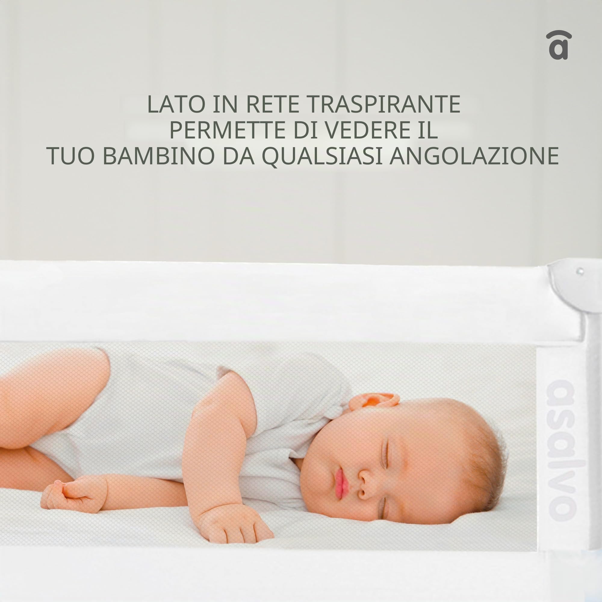 Asalvo 151505 Sponda del Letto, Bianco, 150 X 43.5 cm