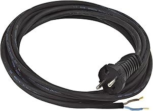 Brennenstuhl 1169431 - Cable de alimentación (16 A/230 V, H07RN-F 2 x 1,5), color negro, Negro, 1169451