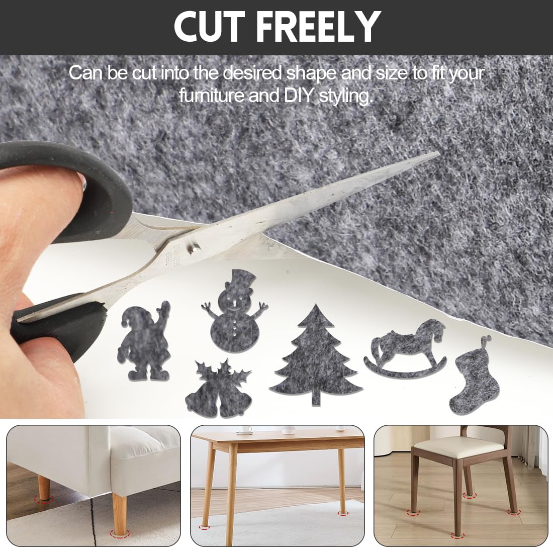 LOMUG Feltro Adesivo Bianco 40cm x 220cm Spessore 1mm, Rotolo in Tessuto Autoadesivo Resistente, Materiale di Rivestimento e per Interni, Artigianato, Camper, Auto, Mobili, Progetti Fai-da-Te