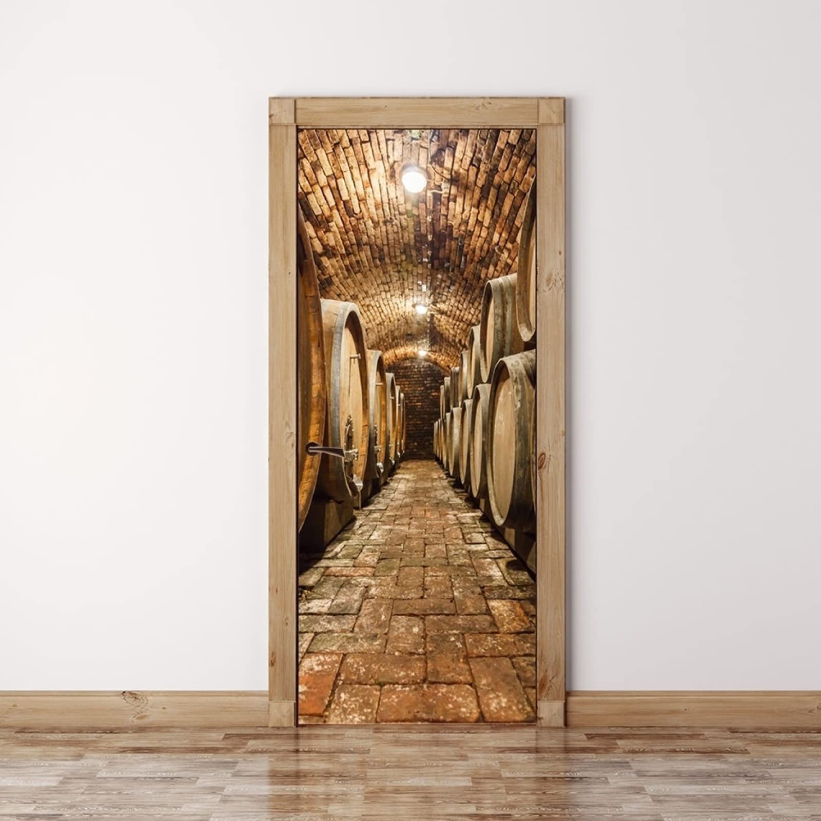 Décalcomanie Pvc 3D cave à vin pour une décoration intérieure élégante