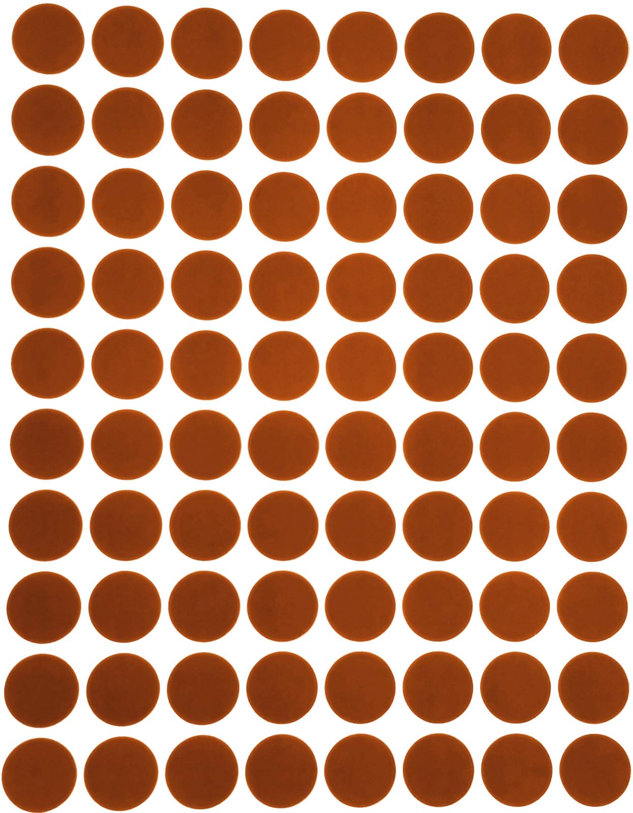 Royal Green Color Coding Labels, Round Price Stickers, Small Circle Labels for Easy Organizing Labels, Supplies, Boxes, Inventory for Office & Home - 100 Sheets, 1/2 Inch, Brown