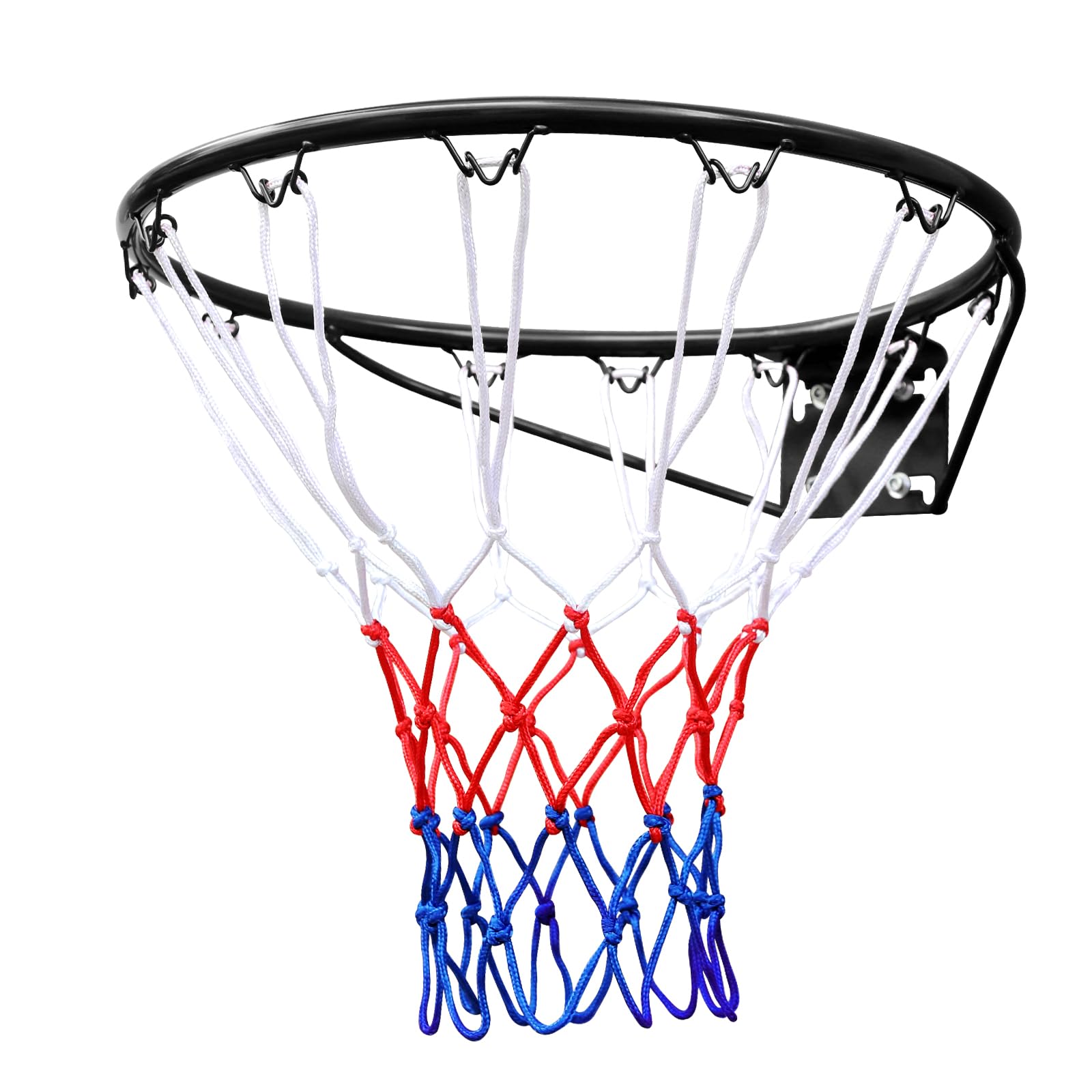 Canestro da basket 45,7 cm, rete di ricambio per canestro da basket per interni ed esterni